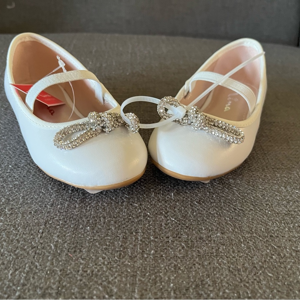 Nina White Dress Shoes Mary Jane Style